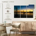 thumbnail image 5 of Elephant Stock San Francisco Nightfall Wall Art - Horizontal Multi Panel Canvas - Living Room Wall Decor - City Multi Panel - Yellow And Blue Decor - 65" x 42", 5 of 8