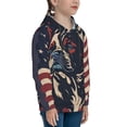 thumbnail image 3 of Haiem Patriotic Bulldog Art Pattern Boys Hoodie, Youth Pullover Hooded Sweatshirt, Kangaroo Pocket Hoodie for Kids Girls -X-Large, 3 of 6
