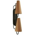 thumbnail image 2 of Meyda Tiffany 114678 5" W Clef 2 Light Wall Sconce - Bronze, 2 of 4