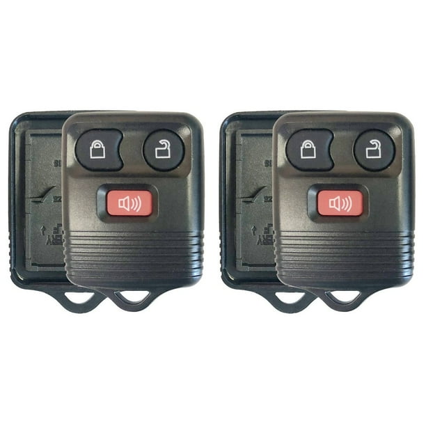 2 New Replacement for Ford Keyless Alarm Remote Shell Pad Key Fob Case
