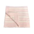 thumbnail image 1 of Alrona Stripe Baby Blanket 30"x40" (Petal Pink) New for 2018 Spring & Summer, 1 of 5