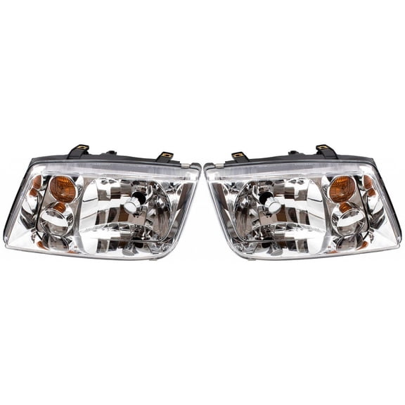 For Volkswagen Jetta Headlight 2002 03 04 2005 Driver and Passenger Side Pair For VW2502125 | 1J5 941 017 BJ