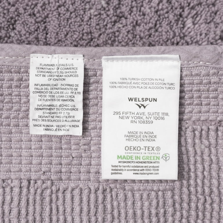 Welhome 100 Turkish Cotton Bathroom Rug Luxurious Soft
