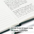 thumbnail image 3 of 15 Pack Pocket Small Notebooks Bulk, Mini Cute Notepads Hardcover College Ruled Lined Journals with Pen Holder for School Business Memos, with 15 Black Pens, 3.5”x 5.5”, A6, Dark Green, 3 of 13