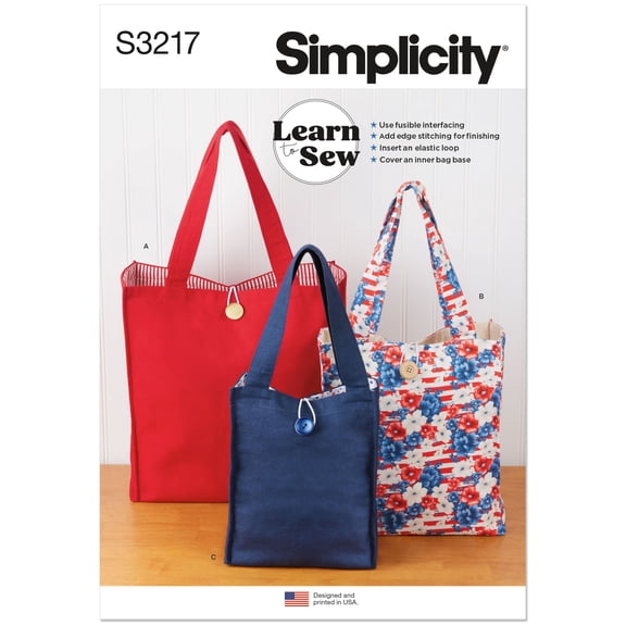 Simplicity Paper Sewing Pattern 3217 - Bags