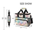 thumbnail image 3 of FORMRS Insulated Cooler Bag 24 Cans Capacity Soft Leakproof Lunch Box with Side Pockets, Colorful Geometric, 3 of 7