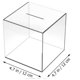 thumbnail image 2 of Caja de ahorro de dinero de acrílico transparente para ahorro de efectivo, banco para adultos que no se puede abrir para dinero real, banco de monedas, tarro de cambio transparente, 12*12CM, 2 of 5