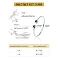 thumbnail image 6 of KeyStyle Birthstone Bracelets for Women Open Bracelet Jewelry Cuff Bangle Bracelets Birthday Mother's Day Gift for Mom, 6 of 8