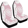 thumbnail image 2 of Juego de 2 fundas para asientos de coche ABPHQTO Protector universal Rosa, 2 of 3