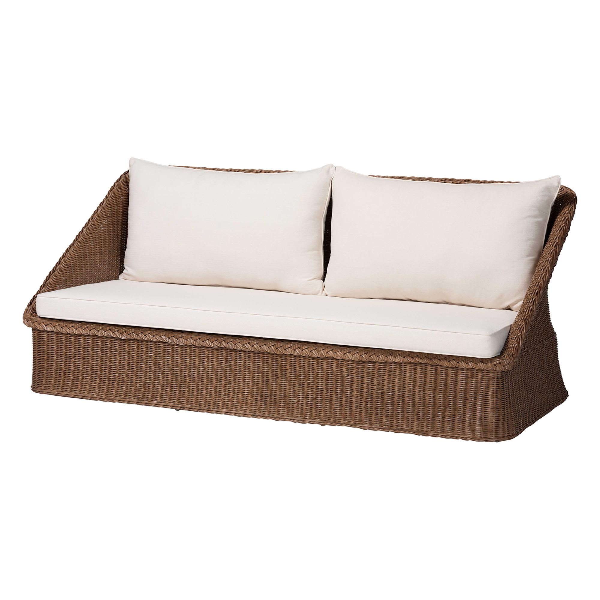 bali & pari Derris Boho Sofa, Peanut Brown