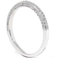 thumbnail image 2 of Pompeii 1/2ct Pave Round Diamond Wedding Ring 14K White Gold (G/H,I2-I3), 2 of 3