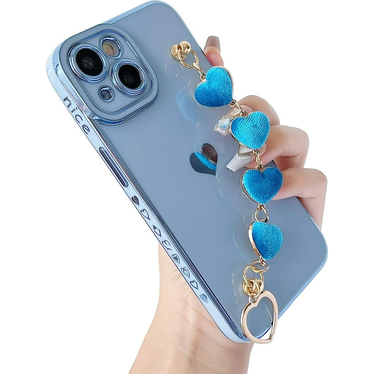 Cute Plating Love Heart Wrist Strap Chain Bracelet Soft Compatible