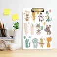 thumbnail image 2 of FORMRS Acrylic Clipboard with Low Profile Clip Standard A4 Letter Size, 12.5" x 9", Cute Animal, 2 of 8