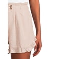 thumbnail image 3 of Time and Tru Women's Linen Blend Shorts, 3 of 5