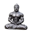thumbnail image 2 of Flynix Mini Buddha Statue Portable Retro Buddhism Figure for Landscape Office Decor black, 2 of 10