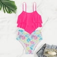 thumbnail image 2 of mgoYE Girl Swimsuits 12-14 Girls Tankini Swimsuits Two Piece Bathing Suit Drawstring Swimwear Set for Girls(A,12-13 Years), 2 of 4