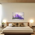 thumbnail image 3 of ZHONGYUTONG Spa Bathroom Wall Decor Purple Lavender Candles on Wood Board Canvas Picture Prints Zen Relaxing Farmhouse Artwork for Meditation Room Framed (20.00" x 30.00"), 3 of 6