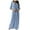 Light Blue, variant on LLYwey s Womens Long Dresses Spring and V-Neck Solid Color Long-Sleeve Lace-Up Waist Skirt Dress New Maxi Dresses Khaki S