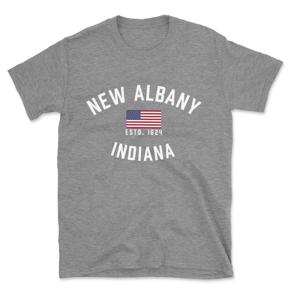 New Albany Indiana Patriot Men's Cotton T-Shirt