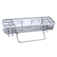 thumbnail image 2 of Estante de almacenamiento multifunción sin rastros sin perforaciones Soporte de cesta Limpiador facial Organizador de cepillos Ahorre espacio Montado Rectangular Macarena Estante de baño, 2 of 7