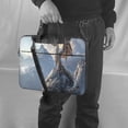 thumbnail image 5 of Lsque Silver Dragon Mountain Peaks Pattern Laptop Bag – Portable & Slim Single-Shoulder Computer Case with Adjustable Strap, Protective, Lightweight for 13”/14”/15.6” Laptops, 5 of 8