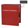thumbnail image 5 of Carstens 3-Inch Heavy Duty 3-Ring Binder for Emergency Plans - Side Opening, Brick Red, 5 of 5