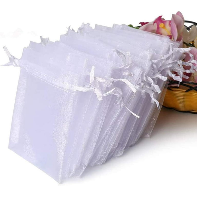 100pcs Large Gift Bags White Plastic Bag Reusable Big Ziplock Bags For  Jewelry Wedding Packaging Bag Transparent Storage Pouches - AliExpress