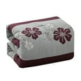 thumbnail image 2 of Unique Home Kichi 7 Piece Collection Bed Comforter Set Floral Blossom Pattern Clearance Bedding Comforter Duvet Cover Set (Calking, Gray), 2 of 4