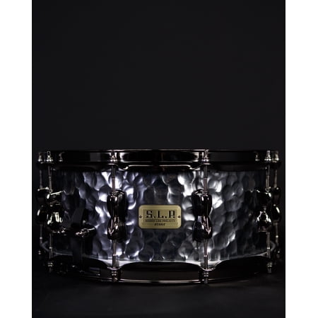 S.L.P. 14" x 6" Expressive Hammered Steel Snare Drum