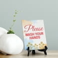 thumbnail image 4 of Signs ByLita Please Wash Your Hands, Blue Watercolor Table Sign (6 x 8"), 4 of 4