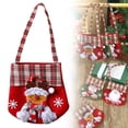 thumbnail image 2 of Fall Decor Portable Santa Christmas Doll Bags 3D Design Fabric for Wrapping Xmas Bags, 2 of 7