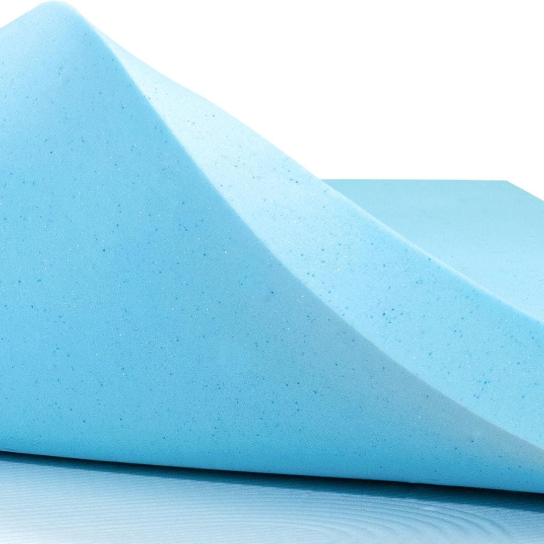 Dogbed4less Jumbo Orthopedic Memory Foam Dog Bed, Blue Nylon Cover with Waterproof Liner
