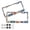 Various Brightly Colored Shapes, variant on Aluminum License Plate Frame 2 Pack Car Exterior Accessory Car Tag Holder for Front Rear Plates Cars Decor Various Brightly Colored Shapes