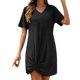 thumbnail image 1 of Mini vestido sin espalda con cuello en V para mujer - Vestido informal de verano para la playa - Conjunto de fiesta de manga corta - S-XXL, 1 of 5