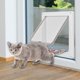 thumbnail image 3 of Puerta Seguridad para Y Gatos Con Cerradura 4 Vías Puerta Plástico para (blanco XL), 3 of 8