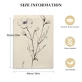 thumbnail image 2 of PIKWEEK  Grey Floral Wall Art - Plant Posters for Wall Vintage, Botanical Prints, Black and White Flower Pictures for Room Aesthetic, Farmhouse Bathroom, Rustic Art, 2 of 5