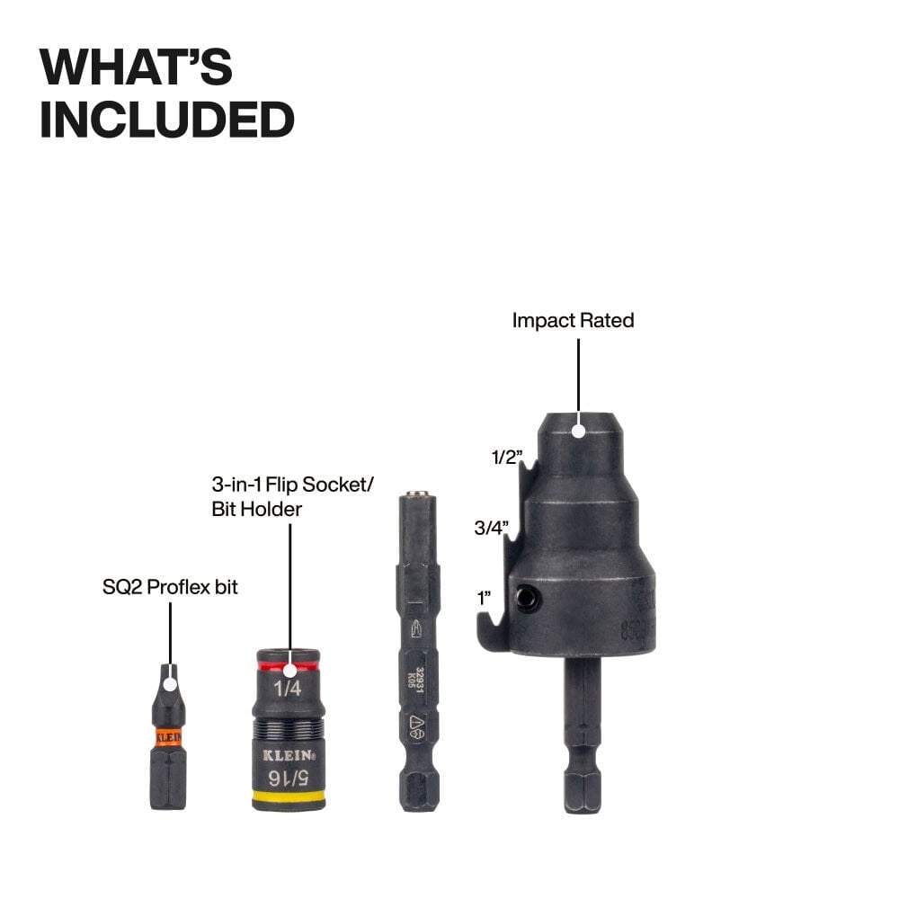 Klein Tools Impact-Rated Flip Socket Conduit Reamer