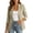*Khaki, variant on Women's 3/4 Sleeve Open Front Blazer , Business Casual Jackets For Women , Ladies' Slim Fit Work Office Blazers with Pockets,Black,S-2XL