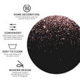 thumbnail image 4 of Kll Round Shape Drink Coasters Set Of 4,Pu Leather Absorbent Coasters Set Decorative Coffee Cup Coasters Housewarming Gift For Home Decor-Rose Gold Glitter1, 4 of 9