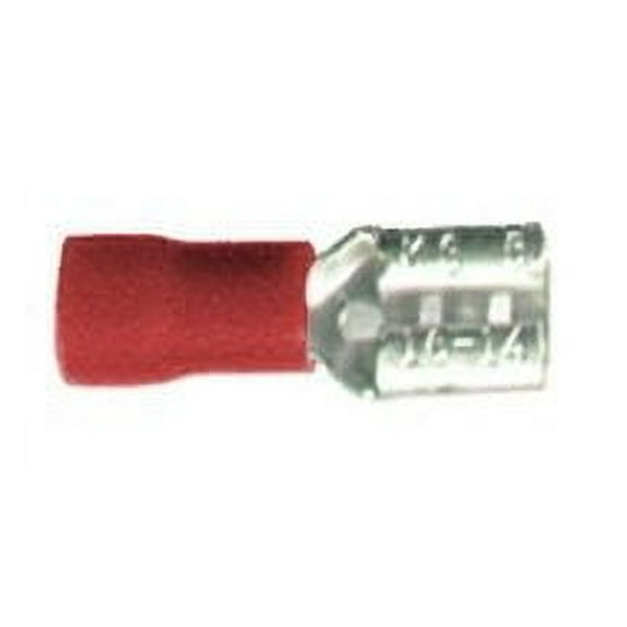 .205" Vinyl Female Quick Disconnects (22/18-Gauge) 100pcs - Red