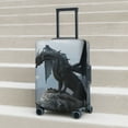 thumbnail image 2 of Lsque Valley Gray Dragon Printed Luggage Cover, Travel Luggage Protector,Scratch and Dirt Resistant, Fits 18-32 Inch Luggage - X-Large, 2 of 9