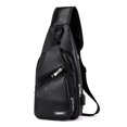 thumbnail image 2 of Mens Leather Chest Sling Packs Shoulder Cross Body Bag Packs Satchel Packs Purse, 2 of 2