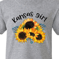 thumbnail image 4 of Inktastic Kansas Girl with Sunflowers Youth T-Shirt, 4 of 5