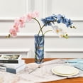 thumbnail image 3 of Haosy Plastic Flower Vase 11.8 inch Tall Clear Cylindrical Vases for Centerpieces Home Wedding Decor Blue Black White Marble, 3 of 6