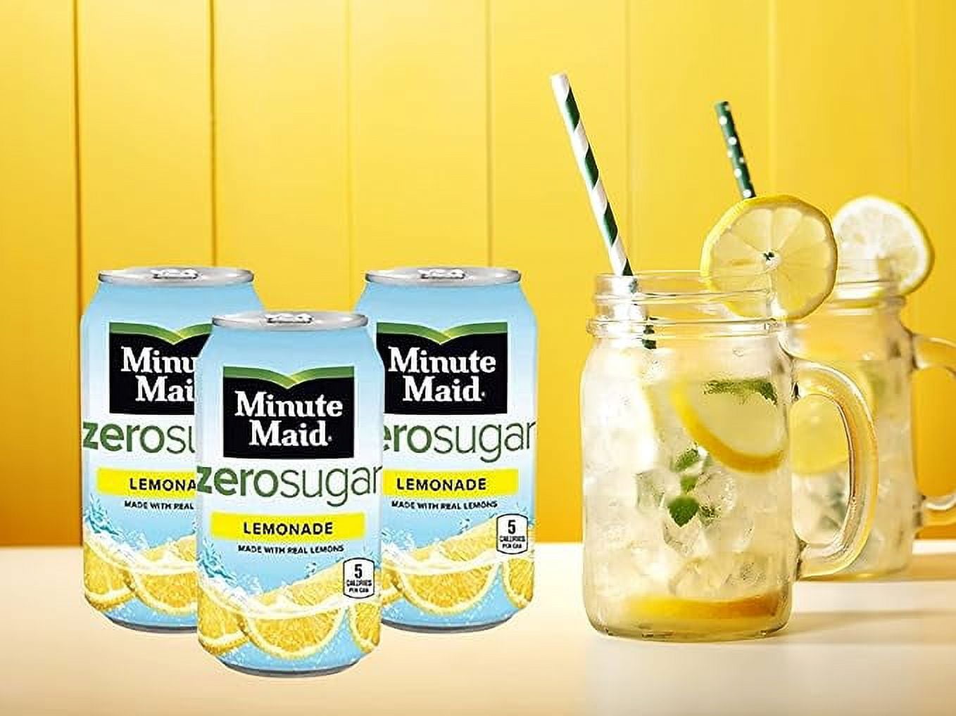 Minute Maid Lemonade Zero Cans, 12 Ounces Bundled by Louisiana Pantry (24 Pack)