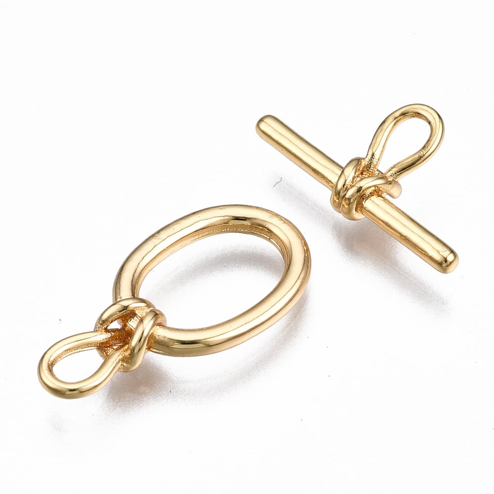 30sets Brass Toggle Clasps Nickel Free Oval golden 30mm long Bar: 17x9x3mm hole: 3.5x2mm Jump Ring: 5x1mm Inner Diameter: 3mm Oval: 20x10x3mm Hole: 3.5x2mm