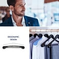 thumbnail image 6 of Wide Wood Hangers, Wooden Hangers for Clothes, Suit Hangers for Men, 12 Pack, Black, 6 of 9