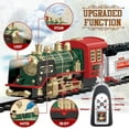 thumbnail image 4 of Remote Control Steam Train Sets with Smoke, Light, Sounds, Classic Electric Train Toys with Steam Locomotive, Freight Cars and Tracks, Powered by Rechargeable Battery, 4 of 5