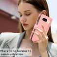 thumbnail image 4 of Allytechgroup Wallet Case for Google Pixel 6a, Stylish Crossbody Shoulder Strap Hand Wrist Cards Slots Magnetic Closure Protective Flip Folio Cover Phone Case for Google Pixel 6a, Pink, 4 of 7