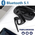 thumbnail image 5 of Auriculares Bluetooth V5.1 Conambo 16 horas HD Talktime CVC8.0 doble micrófono cancelación de ruido, 5 of 5